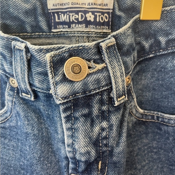 Vintage Y2K 90s 00s Limited Too Embellished Bedazzled  Jeans USA Stars BootCut 7 - Picture 8 of 11